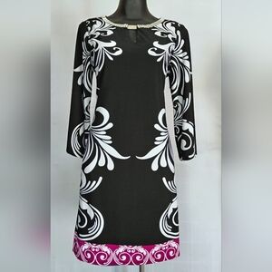 Haani Black and White Dress